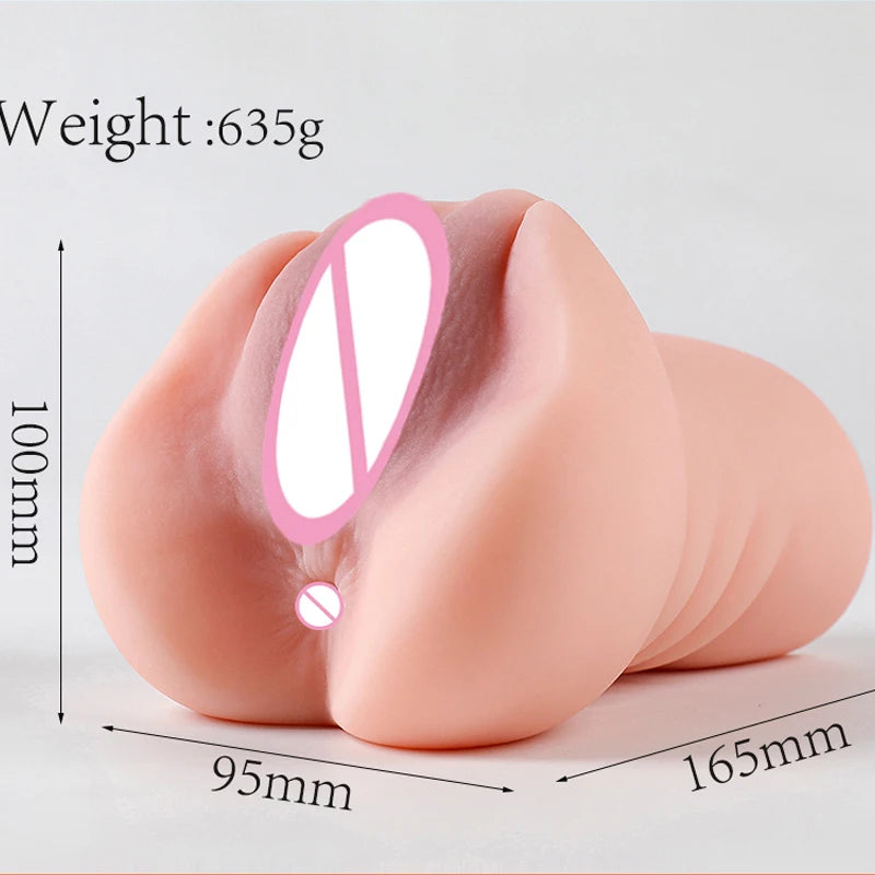 Size Fake Pocket Pussy Realistic Silicone Real Vagina Sex Toys for Men Sex Vagina Buttock Erotic Men Pleasure Male Masturbator