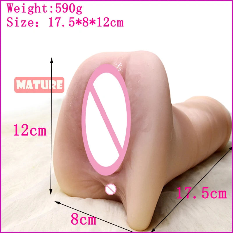 Size Fake Pocket Pussy Realistic Silicone Real Vagina Sex Toys for Men Sex Vagina Buttock Erotic Men Pleasure Male Masturbator