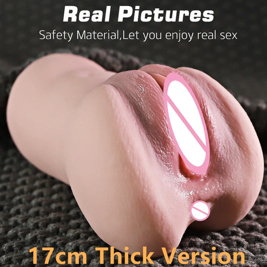 Size Fake Pocket Pussy Realistic Silicone Real Vagina Sex Toys for Men Sex Vagina Buttock Erotic Men Pleasure Male Masturbator